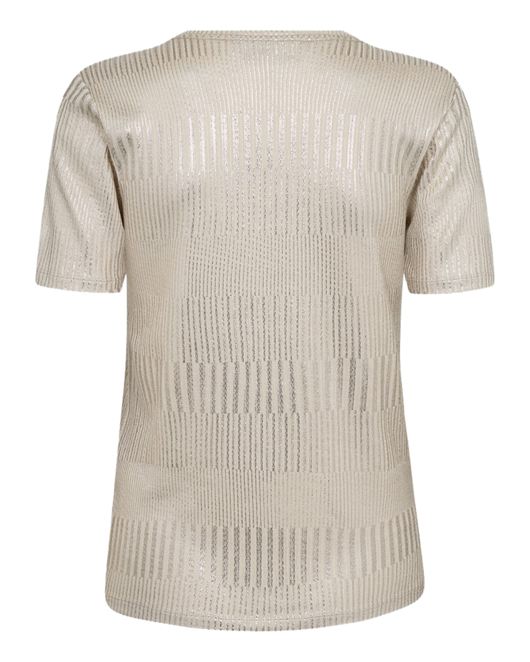 Topp Matter kort ärm glitterränder ljussand - 2