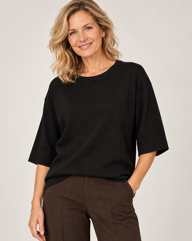 Jumper Conny finstickad svart
