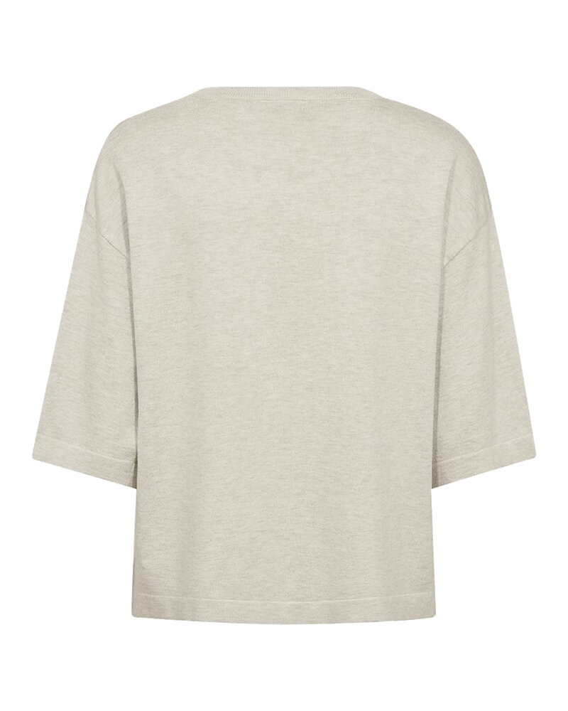 Jumper Conny finstickad sand melerad
