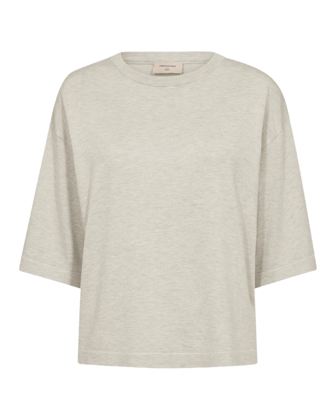 Jumper Conny finstickad sand melerad