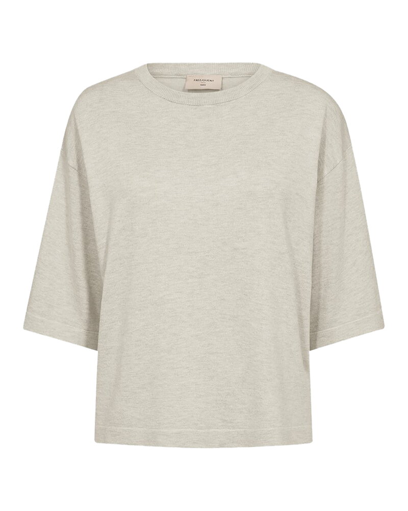 Jumper Conny finstickad sand melerad