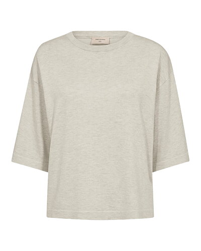 Jumper Conny finstickad sand melerad