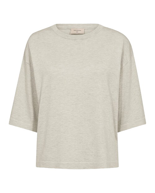 Jumper Conny finstickad sand melerad