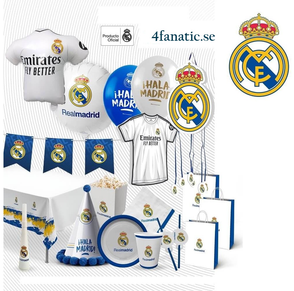 Real Madrid Papperstallrik 18 cm 8-pack - 3