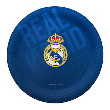 Real Madrid Papperstallrik 18 cm 8-pack