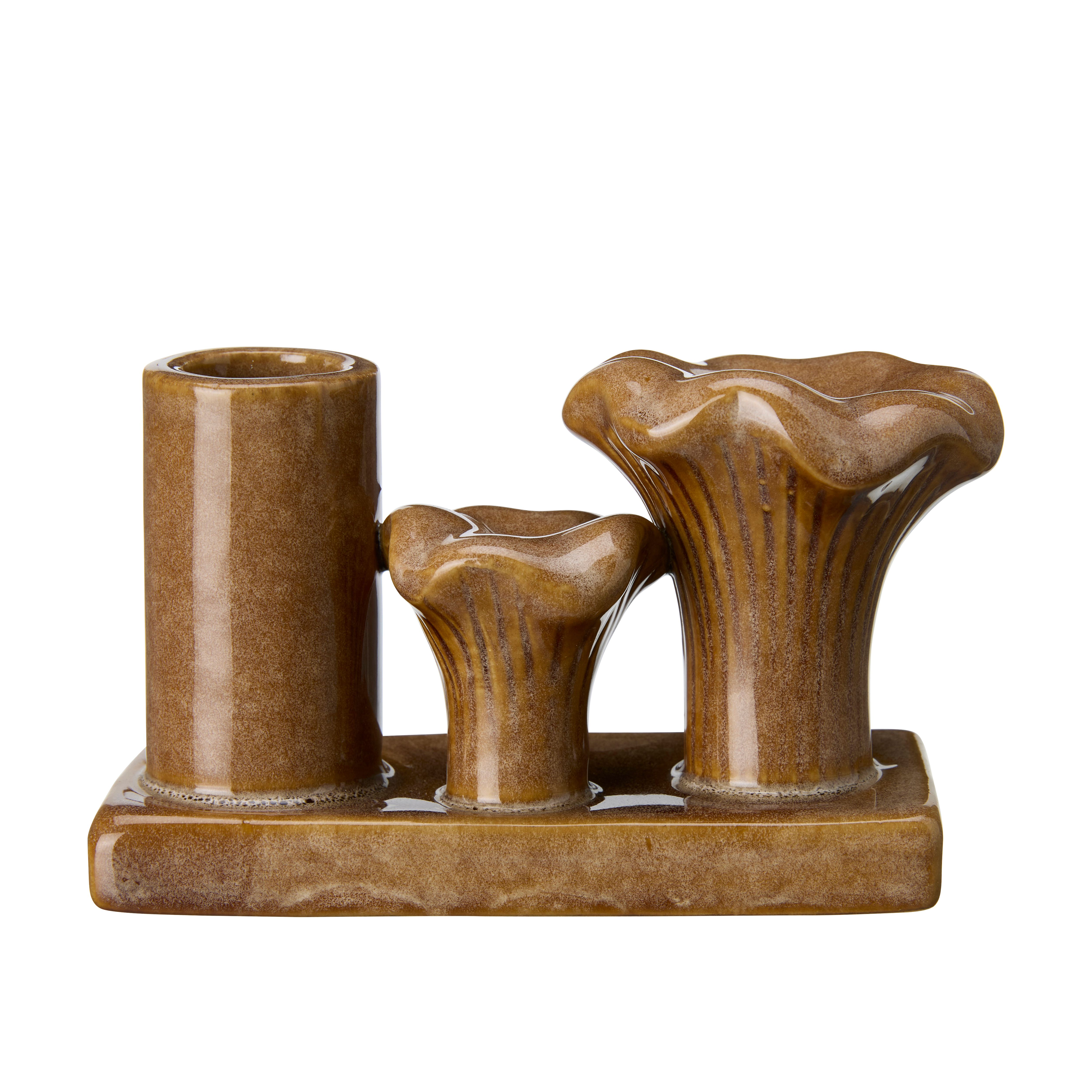 Svampar Ljusstake - Brun - 2