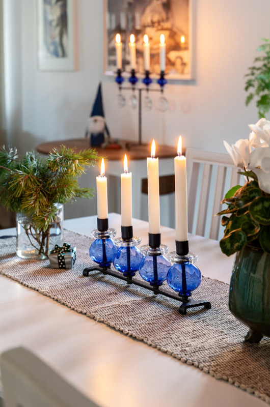Adventsstage SH 338, blåt glas - 2