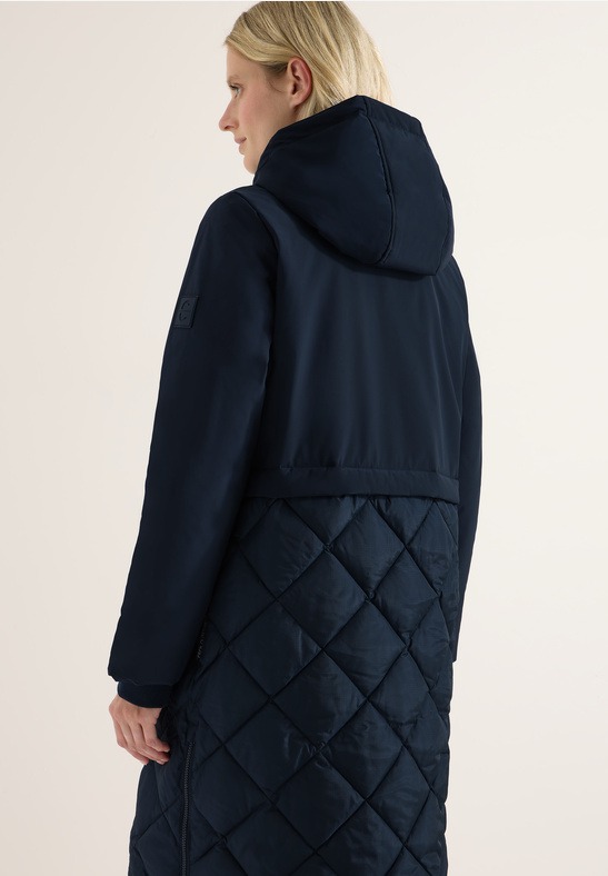 Mat Mix Coat (C) - Dark Navy - Cecil - 4
