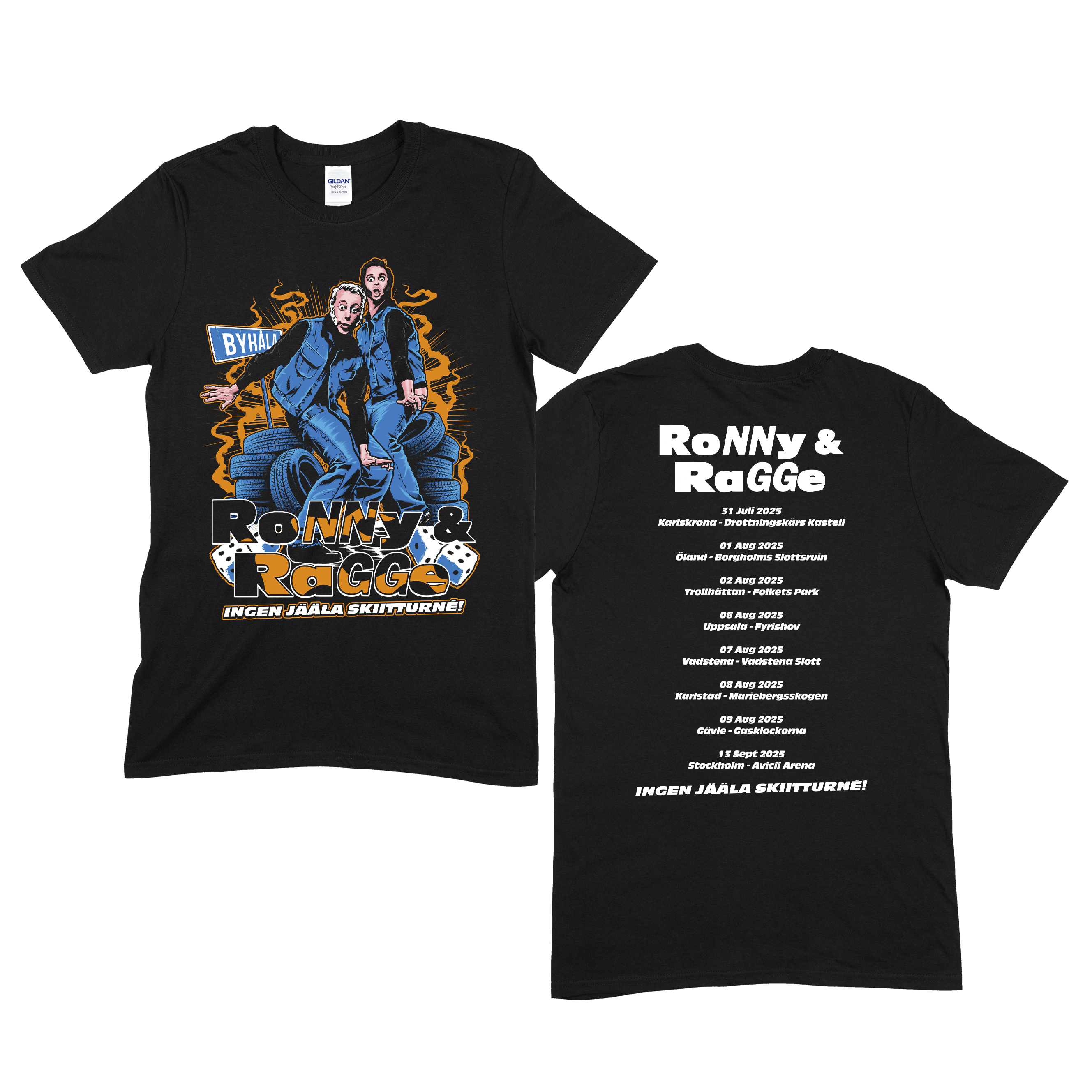 RONNY & RAGGE - T-SHIRT, TURNÉ (SVART)