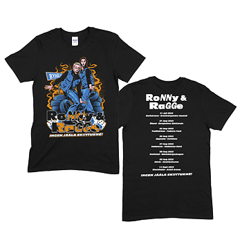 RONNY & RAGGE - T-SHIRT, TURNÉ (SVART)