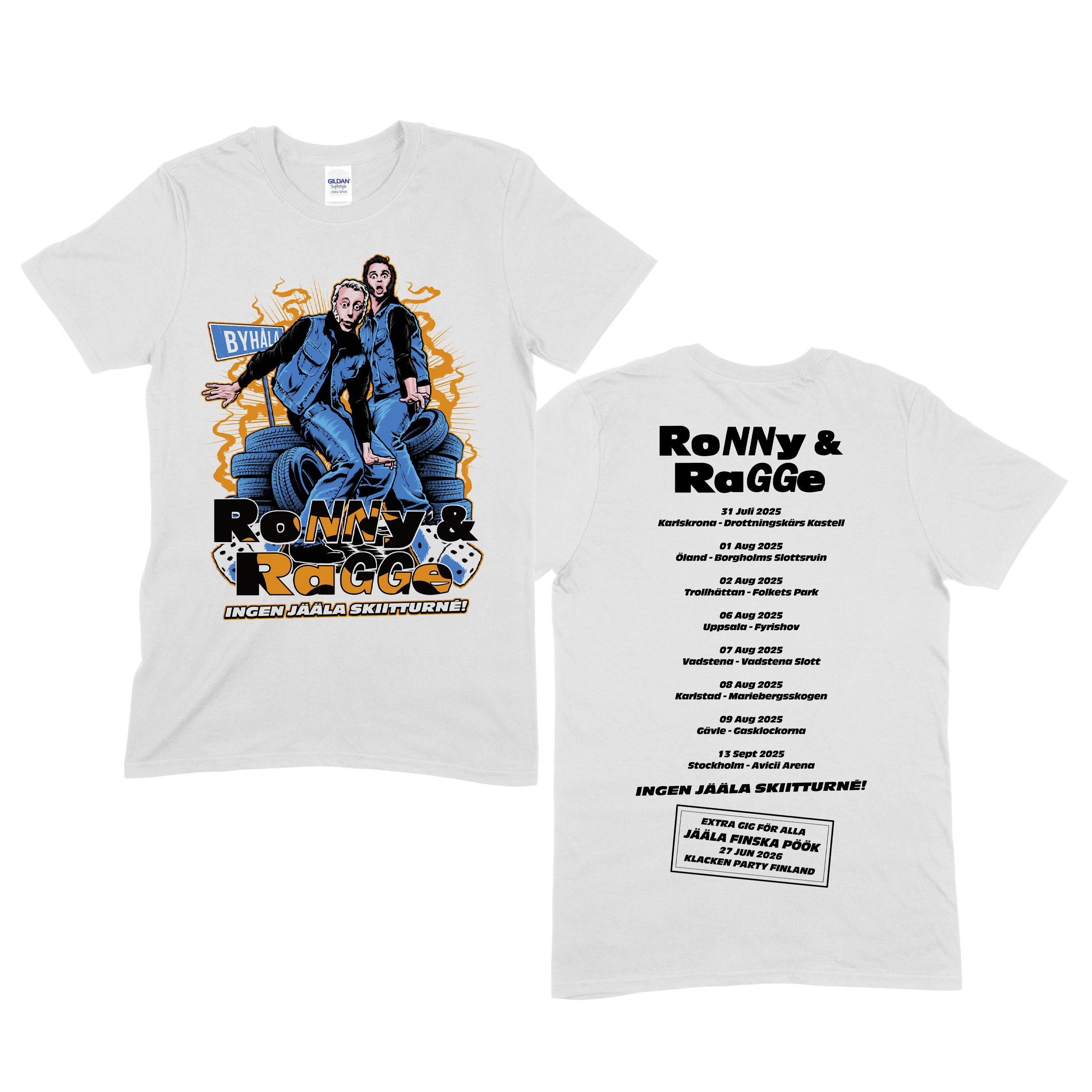 RONNY & RAGGE - T-SHIRT, TURNÉ (VIT)