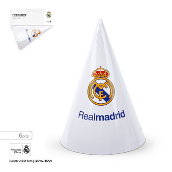 Real Madrid Partyhattar 6-pack