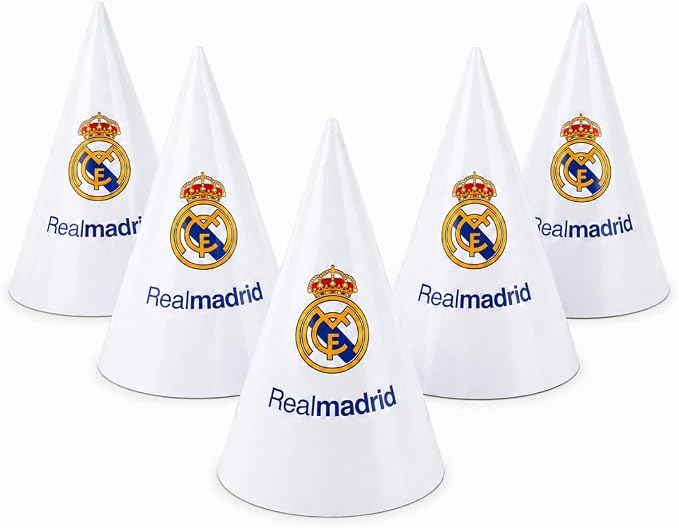 Real Madrid Partyhattar 6-pack - 2