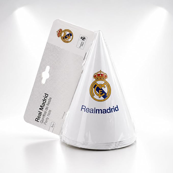 Real Madrid Partyhattar 6-pack - 3