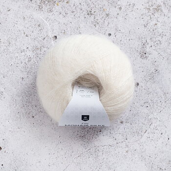 Fin Mohair Silke 25g Naturale White 20