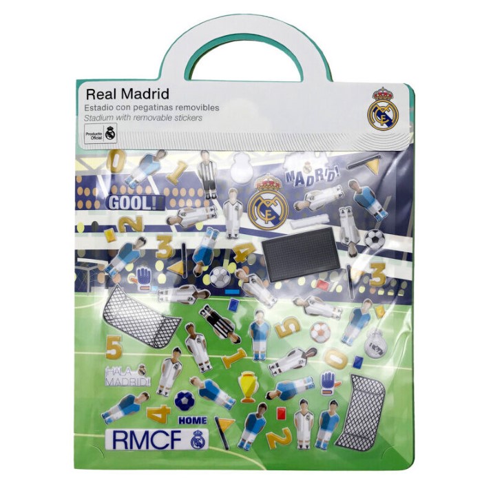 Real Madrid Klistermärke Återanvändbara 3D-klistermärkesbok