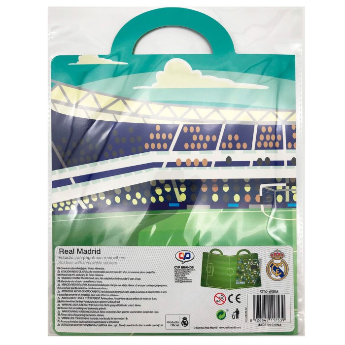 Real Madrid Klistermärke Återanvändbara 3D-klistermärkesbok - 2