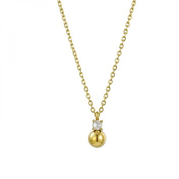 Bud to rose - Halsband Stella bead guld