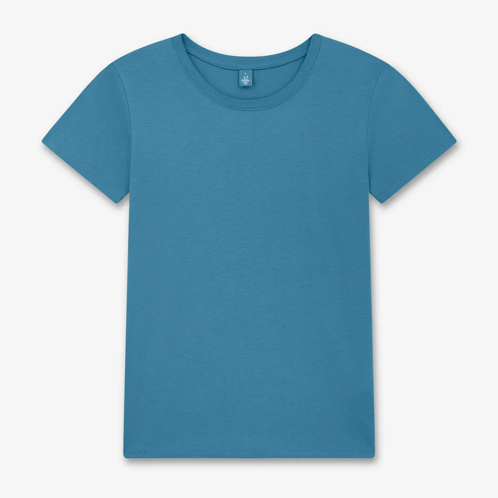 Bamboo T-shirt damstorlek - Petrol