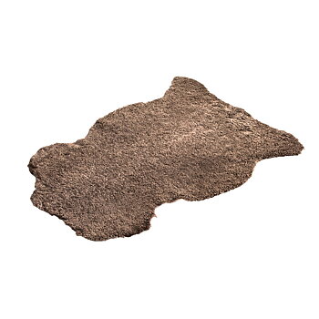 Sandbrunt / Sahara melerad Aussie lockigt fårskinn.