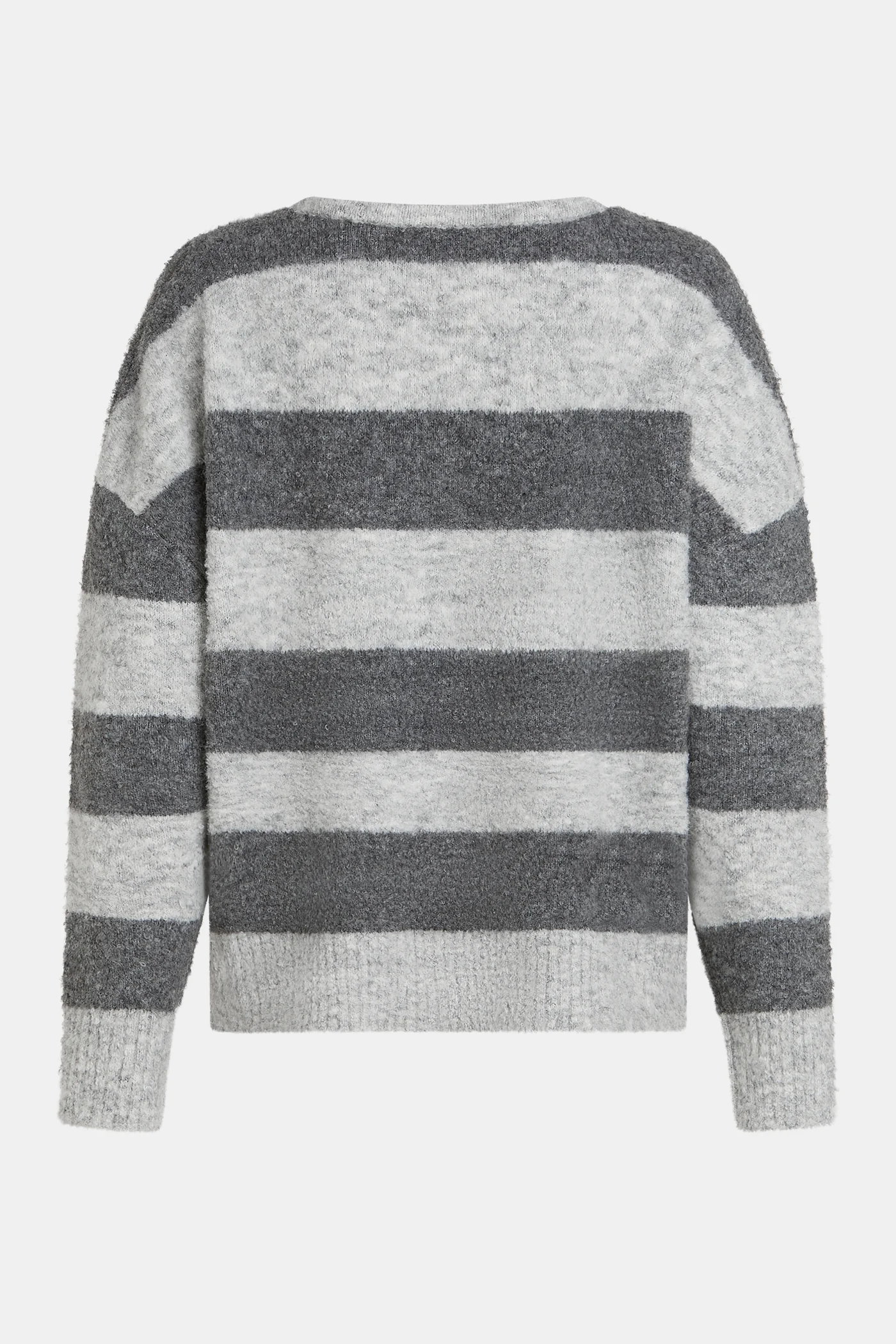 Penn & Ink NY  -Jumper Stripe Light Grey - Grey - 6