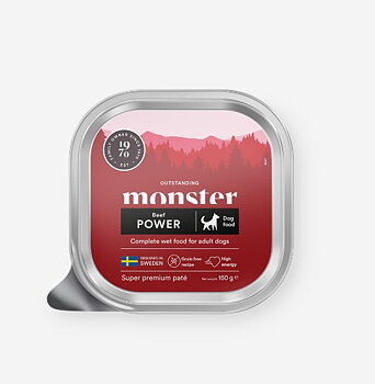 Monster Dog Power Beef Paté tray 150 gr