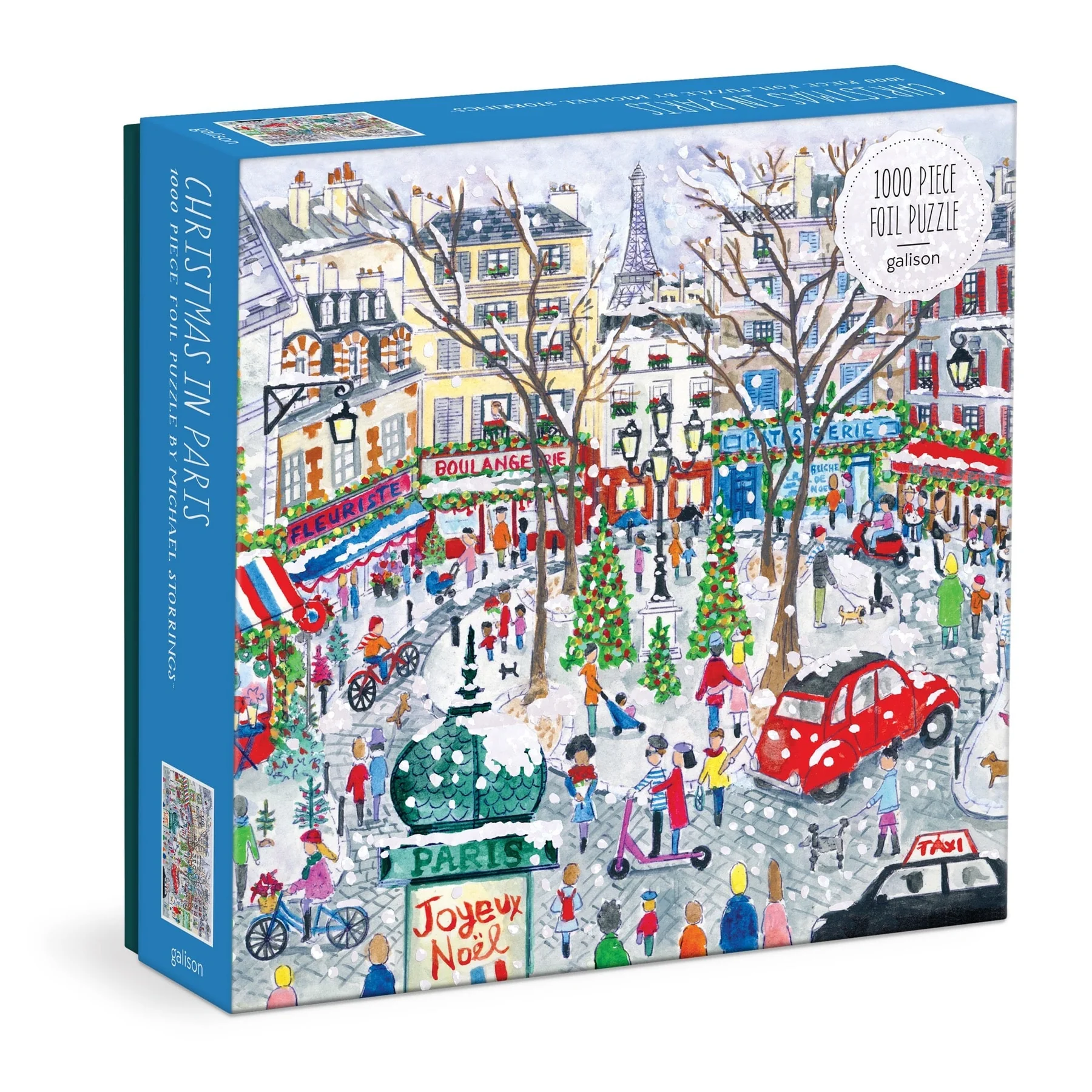 Michael Storrings Christmas in Paris 1000 Piece Foil Puzzle - 2