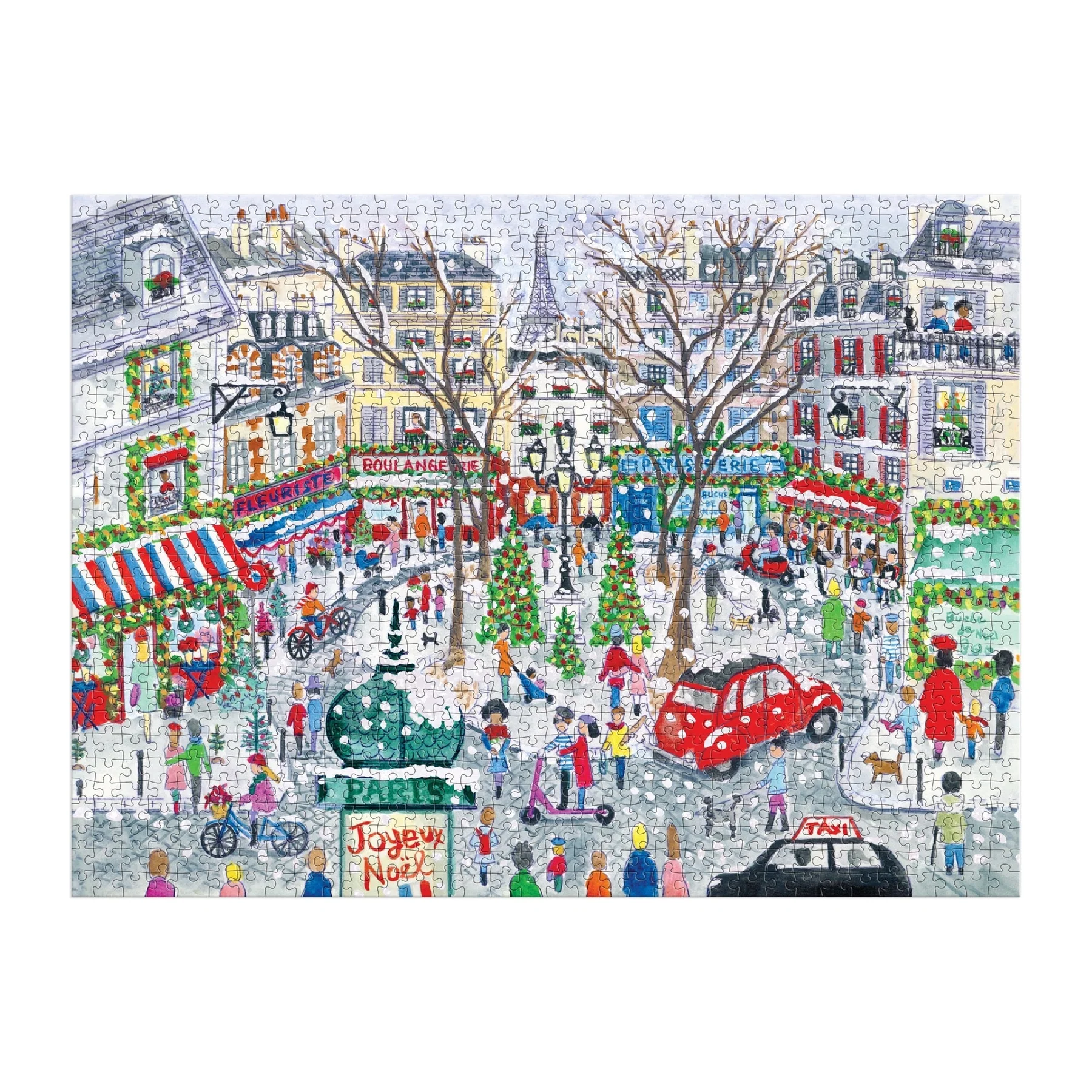 Michael Storrings Christmas in Paris 1000 Piece Foil Puzzle - 3