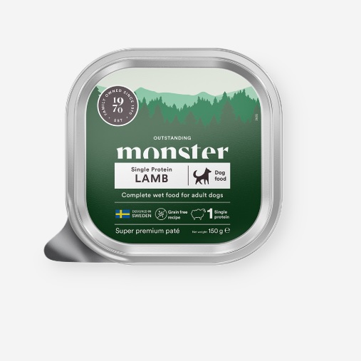 Monster Dog Lamb Paté tray 150 gr