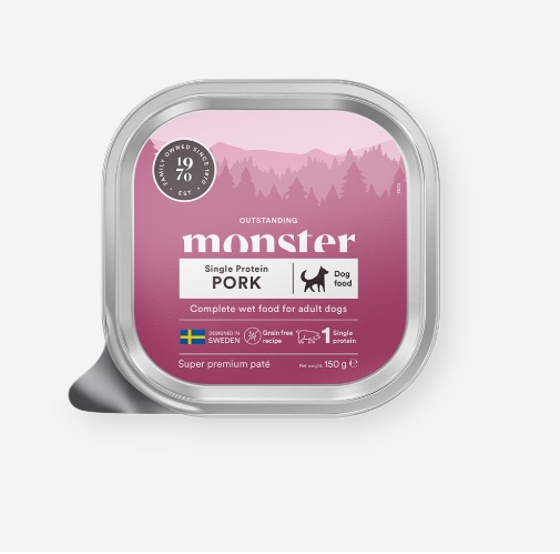 Monster Dog Pork Paté tray 150 gr