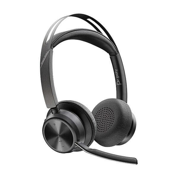 Original Poly Voyager Focus 2 UC MS USB-A On-ear Headset - Svart - 2