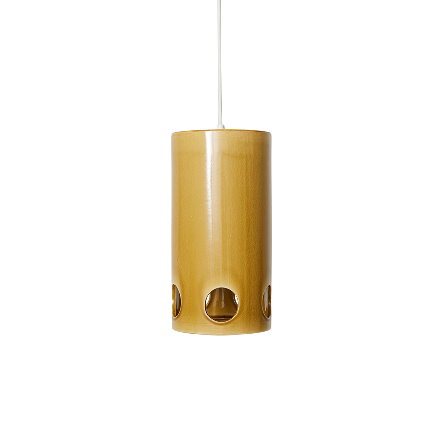 Lampa Ceramic pendant lamp mustard