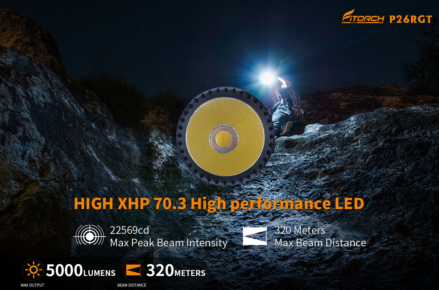 Ficklampa SAR, P26RGT,  - 3