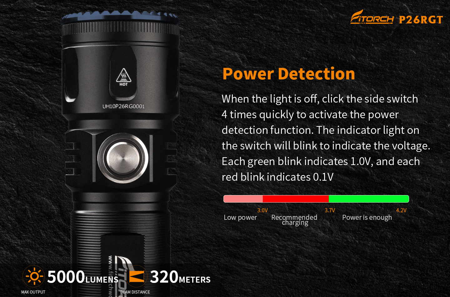 Ficklampa SAR, P26RGT,  - 9