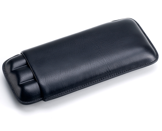Hauser Black Faux Leather Cigarfodral