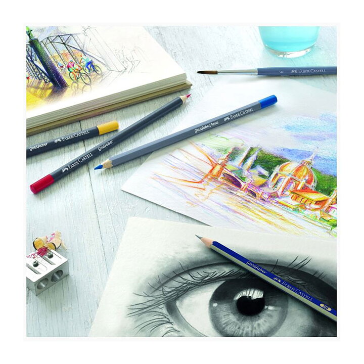 Faber Castell Water Colour Pencils - Goldfaber Aqua Set
