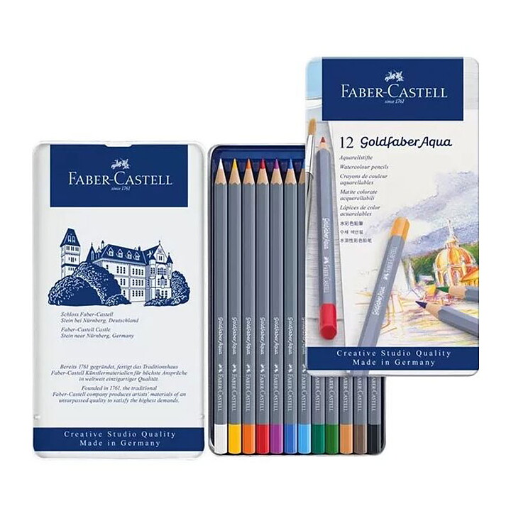 Faber Castell Water Colour Pencils - Goldfaber Aqua Set