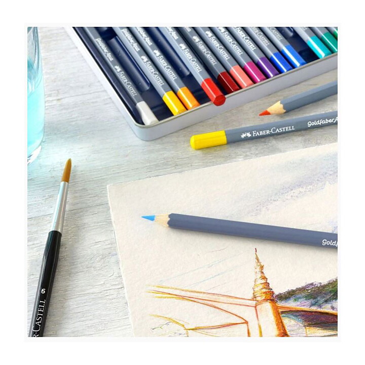 Faber Castell Water Colour Pencils - Goldfaber Aqua Set