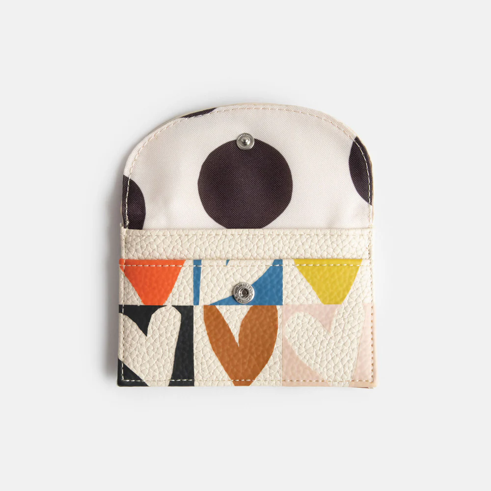 Multi Checkmate Hearts Card Holder Coin Purse - 4