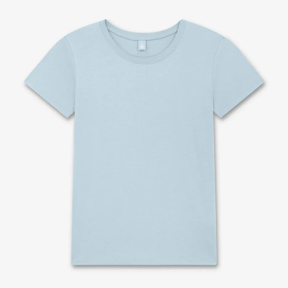 Bamboo T-shirt damstorlek - Ljusblå