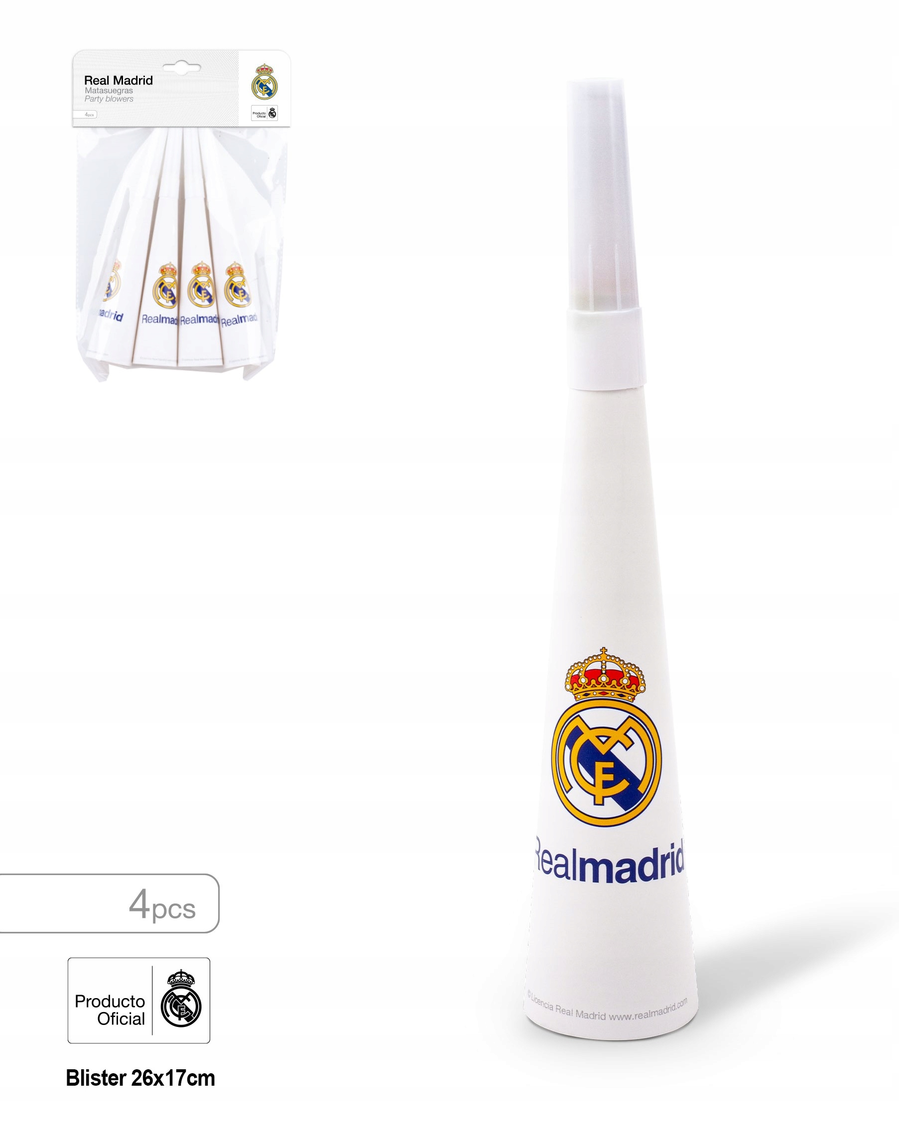 Real Madrid Partytutor 4-pack - 2