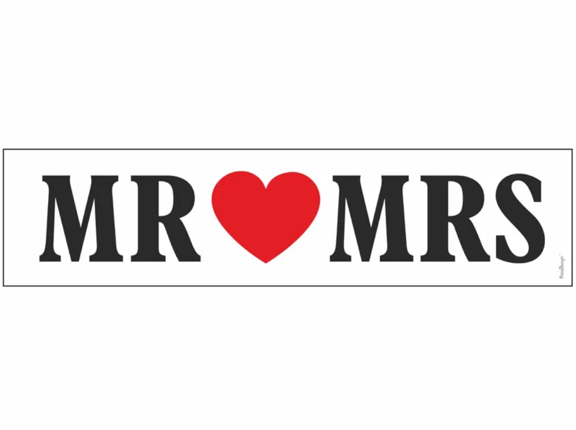Nummerplåt " MR & MRS"
