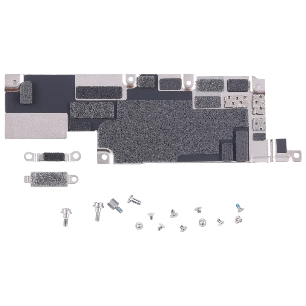 iPhone 15 Pro inre reparation moderkort järnplåtsskydd med skruvar - Original