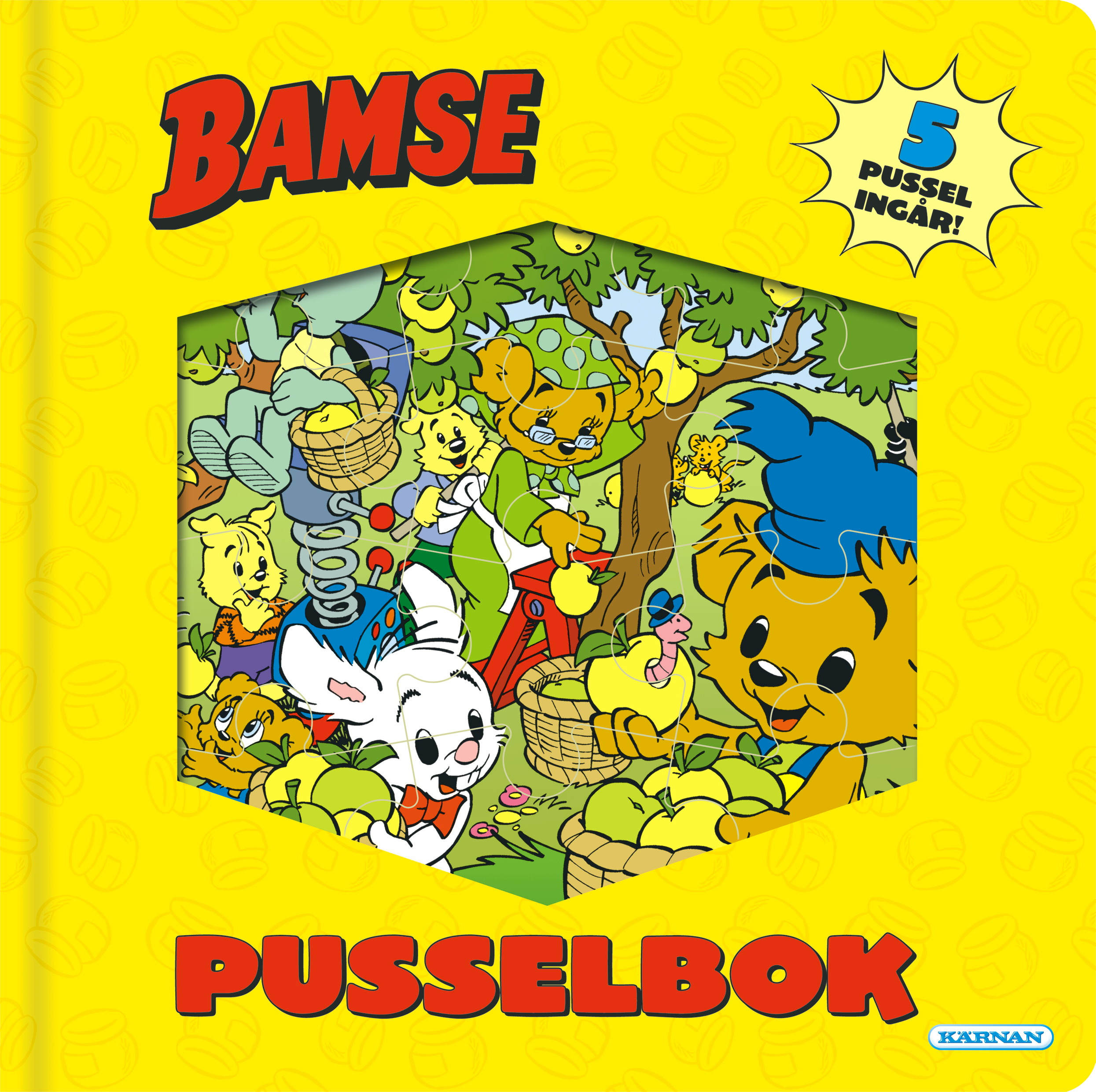Bamse pusselbok, 5 pussel ingår
