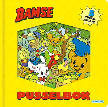 Bamse pusselbok, 5 pussel ingår