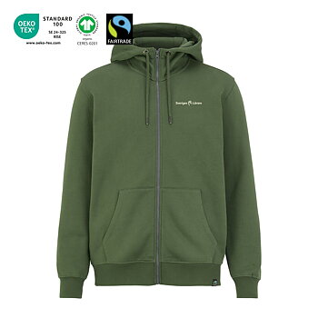 Hoodtröja full zip CottoVer - Herr