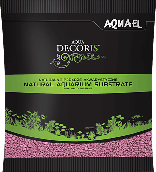 Aquael Decoris Färgat Kvartsgrus Rosa 2-3mm, 1kg