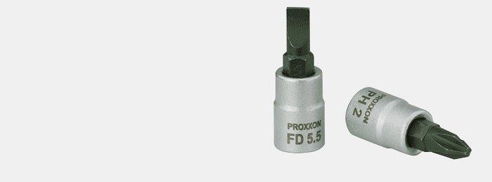 Proxxon 1/4inch flat screwdriver bit, FD 8 mm