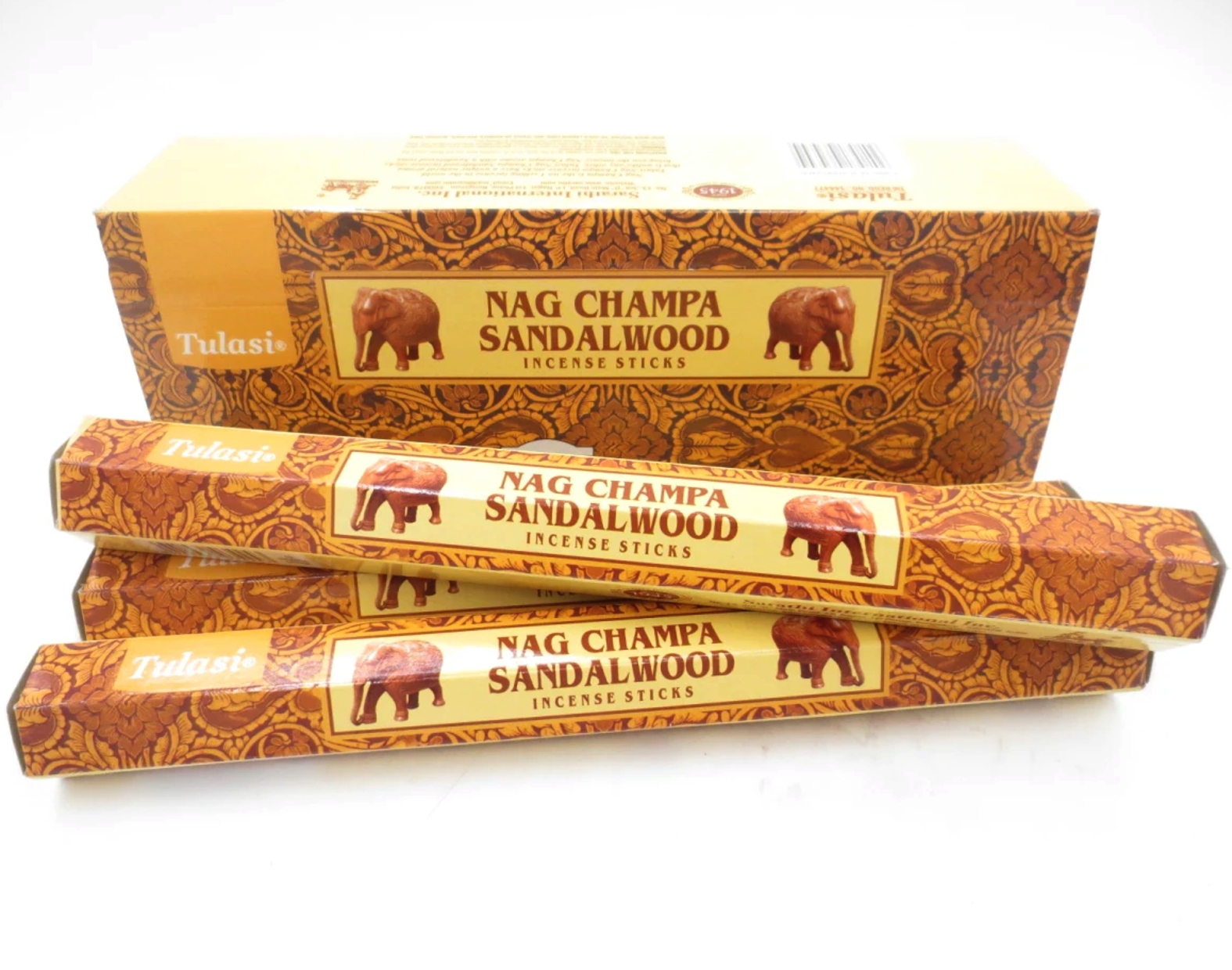 Tulasi Sandalwood Nag Champa Rökelsestickor - Hexagram