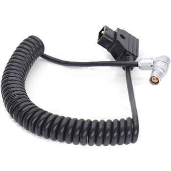 Coiled D-Tap to RED KOMODO Camera Power Cable  35-50cm